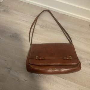 Vintage GIUDI Brown Leather shoulder Bag